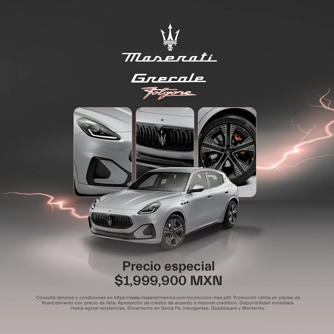 Maserati Grecale Folgore — Promoción especial 100% eléctrico